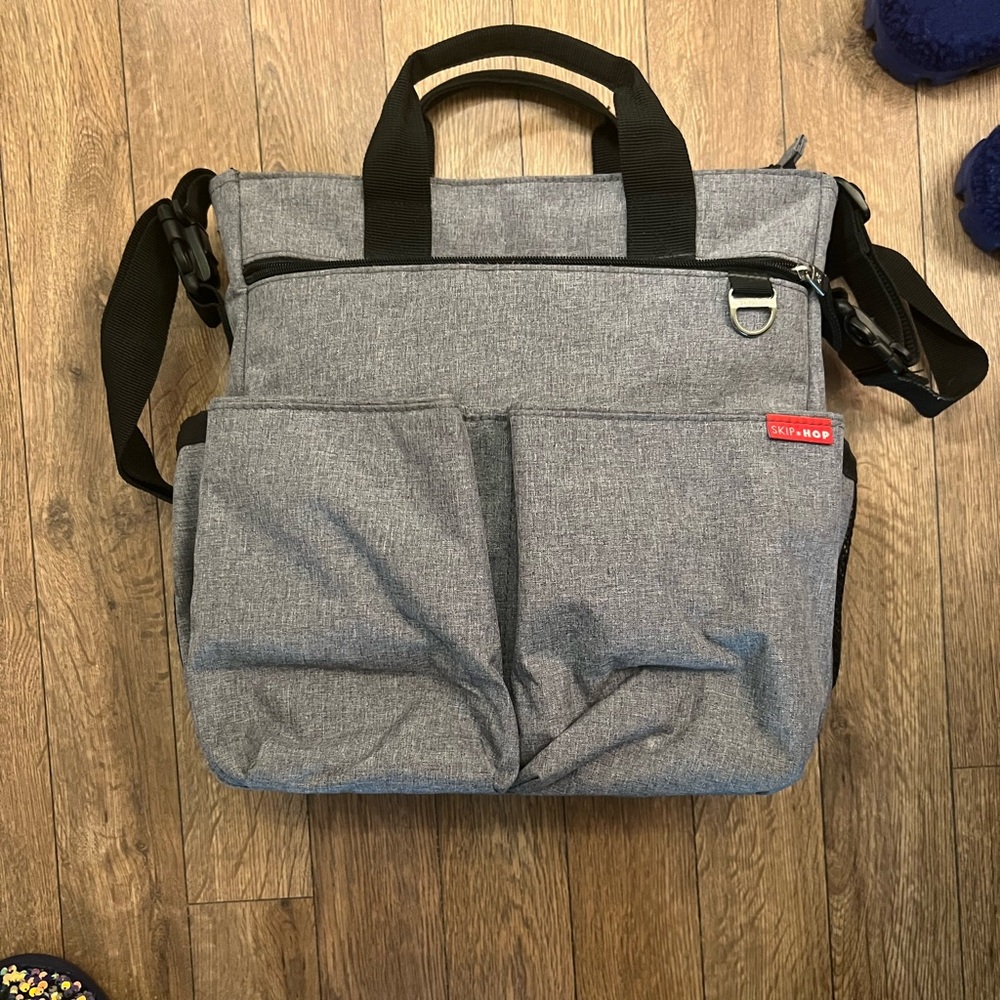 Gray Diaper Bag. Skip Hop Brand.